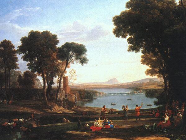 Claude Lorrain Landscape with the Marriage of Isaac and Rebekah France oil painting art